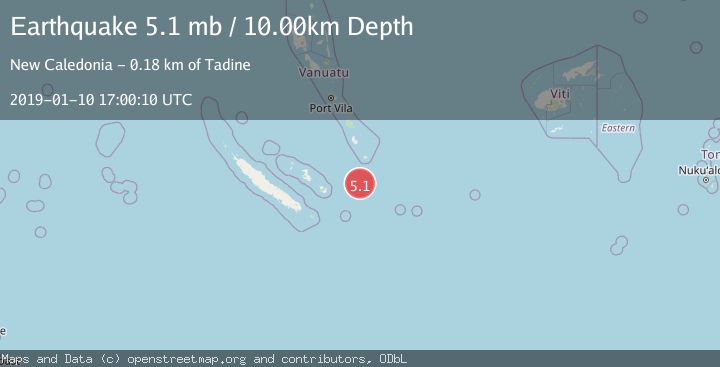 Map of SOUTHEAST OF LOYALTY ISLANDS