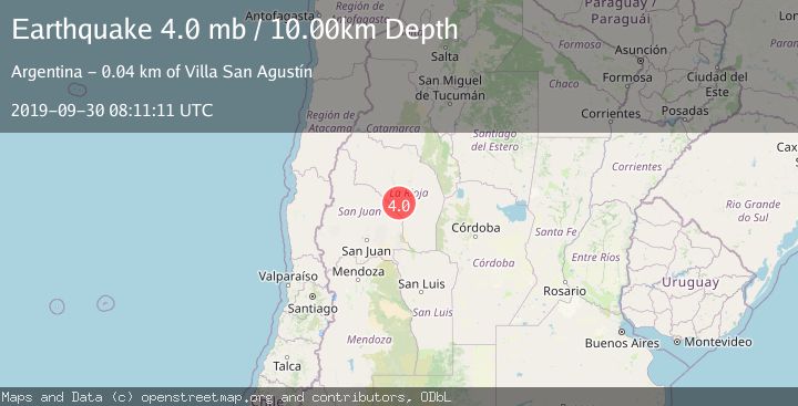 Map of LA RIOJA, ARGENTINA