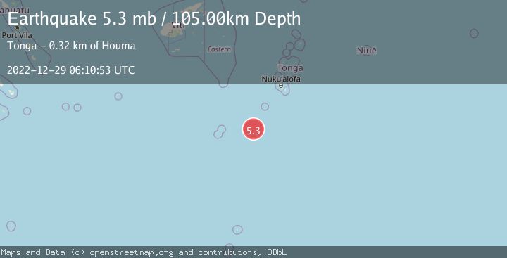 Map of SOUTH OF FIJI ISLANDS