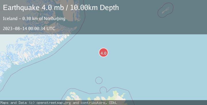Map of ICELAND REGION