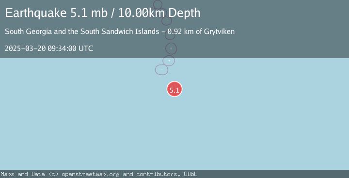 Map of SOUTH SANDWICH ISLANDS REGION