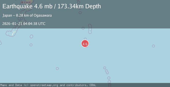 Map of VOLCANO ISLANDS, JAPAN REGION