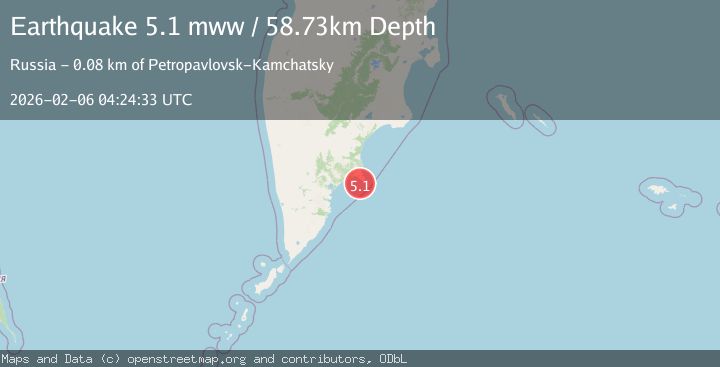 Map of NEAR EAST COAST OF KAMCHATKA
