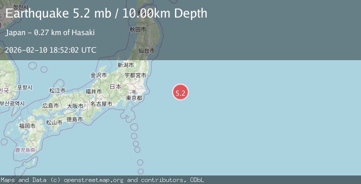 Map of OFF EAST COAST OF HONSHU, JAPAN