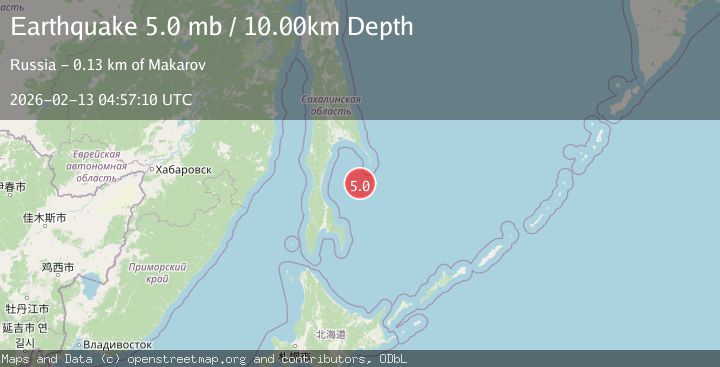 Map of SEA OF OKHOTSK