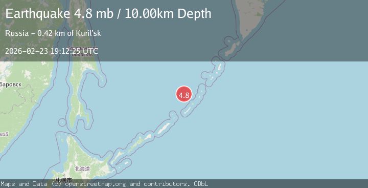 Map of KURIL ISLANDS