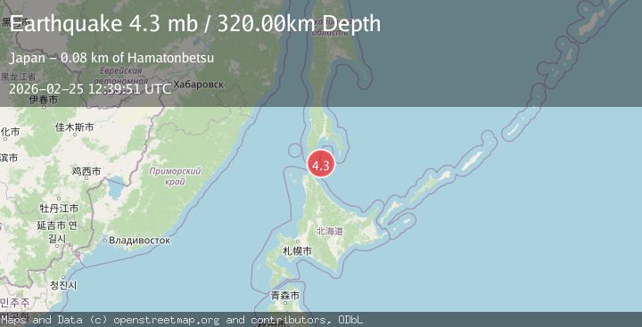 Map of HOKKAIDO, JAPAN REGION