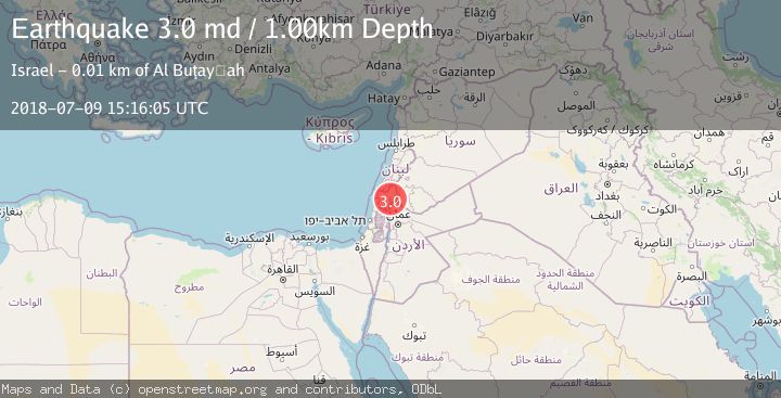 Map of DEAD SEA REGION