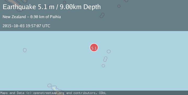 Map of KERMADEC ISLANDS REGION