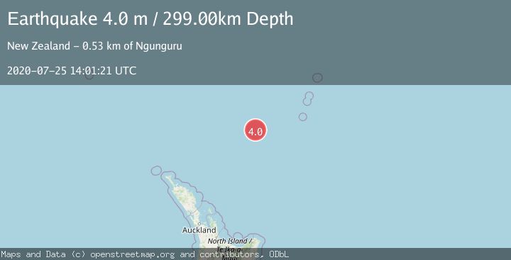 Map of SOUTH OF KERMADEC ISLANDS