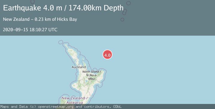 Map of OFF E. COAST OF N. ISLAND, N.Z.