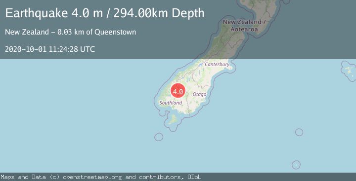 Map of SOUTH ISLAND OF NEW ZEALAND
