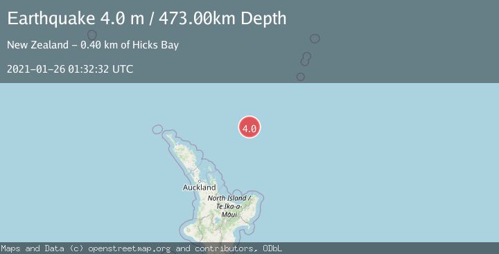 Map of NORTH OF NEW ZEALAND