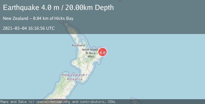 Map of OFF E. COAST OF N. ISLAND, N.Z.