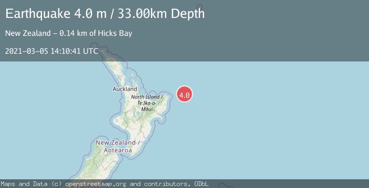 Map of OFF E. COAST OF N. ISLAND, N.Z.