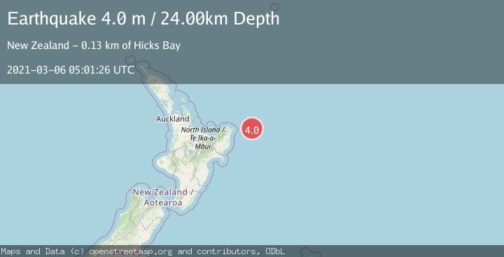 Map of OFF E. COAST OF N. ISLAND, N.Z.