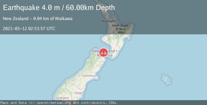 Map of COOK STRAIT, NEW ZEALAND