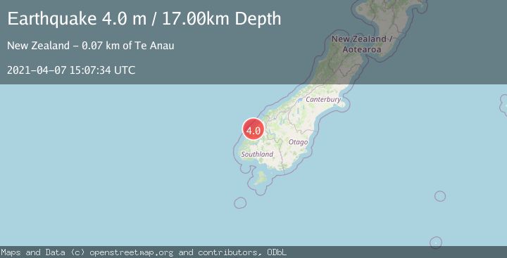 Map of SOUTH ISLAND OF NEW ZEALAND