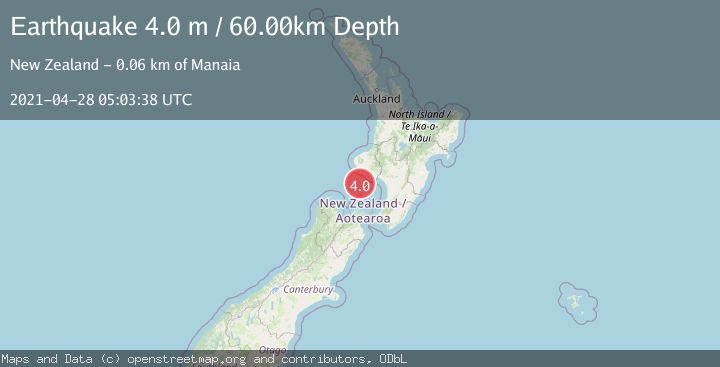 Map of COOK STRAIT, NEW ZEALAND