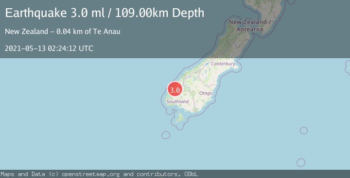 Map of SOUTH ISLAND OF NEW ZEALAND