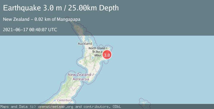 Map of OFF E. COAST OF N. ISLAND, N.Z.