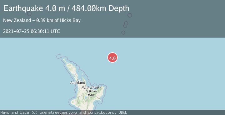 Map of SOUTH OF KERMADEC ISLANDS