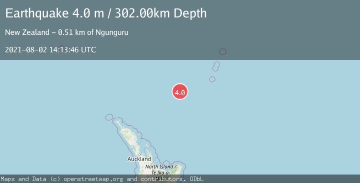 Map of SOUTH OF KERMADEC ISLANDS