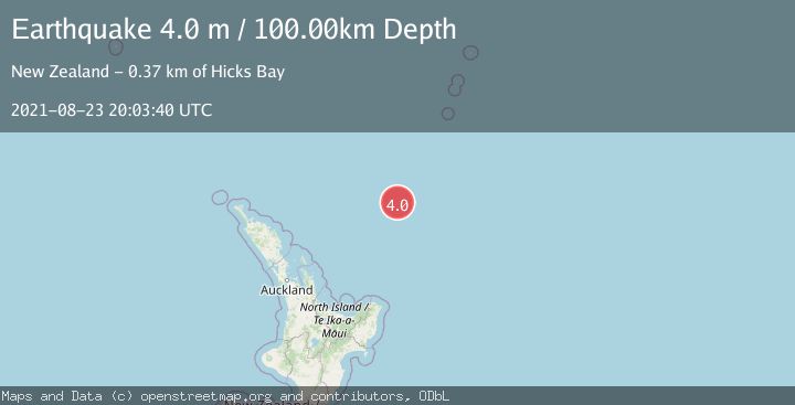 Map of SOUTH OF KERMADEC ISLANDS