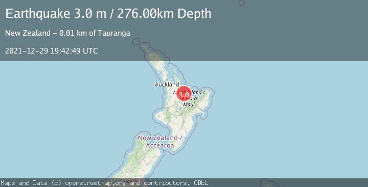 Map of NORTH ISLAND OF NEW ZEALAND