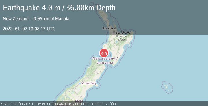 Map of COOK STRAIT, NEW ZEALAND