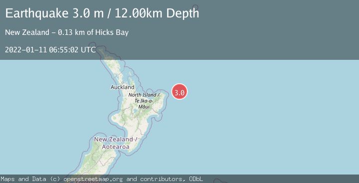 Map of OFF E. COAST OF N. ISLAND, N.Z.