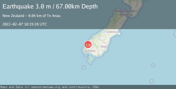 Map of SOUTH ISLAND OF NEW ZEALAND