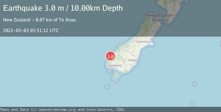 Map of SOUTH ISLAND OF NEW ZEALAND