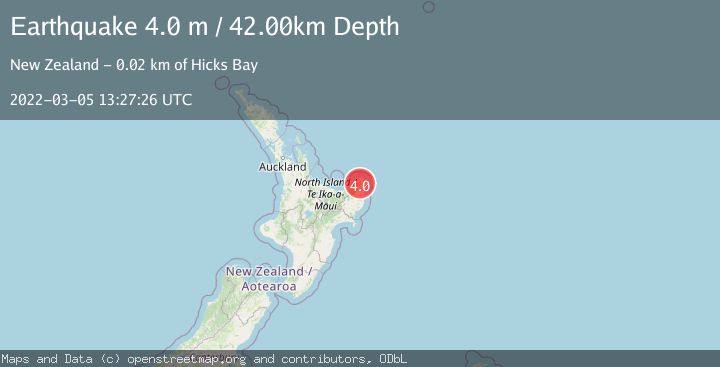 Map of OFF E. COAST OF N. ISLAND, N.Z.