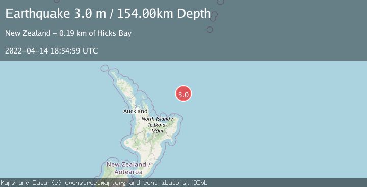 Map of OFF E. COAST OF N. ISLAND, N.Z.