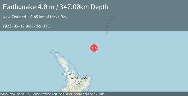Map of SOUTH OF KERMADEC ISLANDS