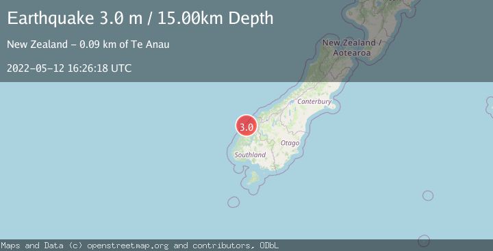 Map of SOUTH ISLAND OF NEW ZEALAND