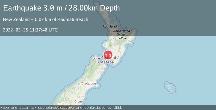 Map of COOK STRAIT, NEW ZEALAND