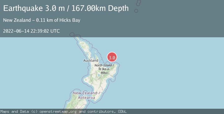 Map of OFF E. COAST OF N. ISLAND, N.Z.