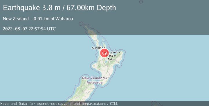 Map of NORTH ISLAND OF NEW ZEALAND
