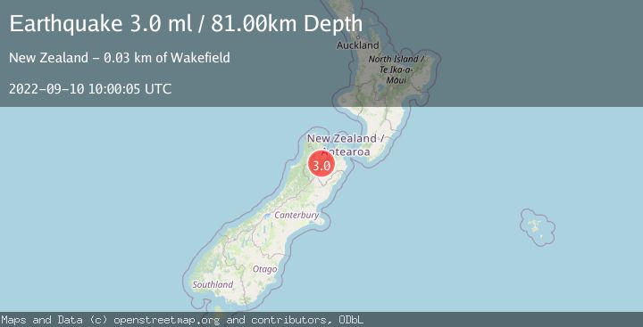 Map of SOUTH ISLAND OF NEW ZEALAND