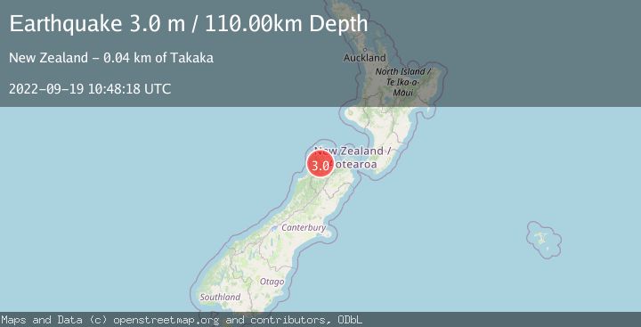 Map of SOUTH ISLAND OF NEW ZEALAND