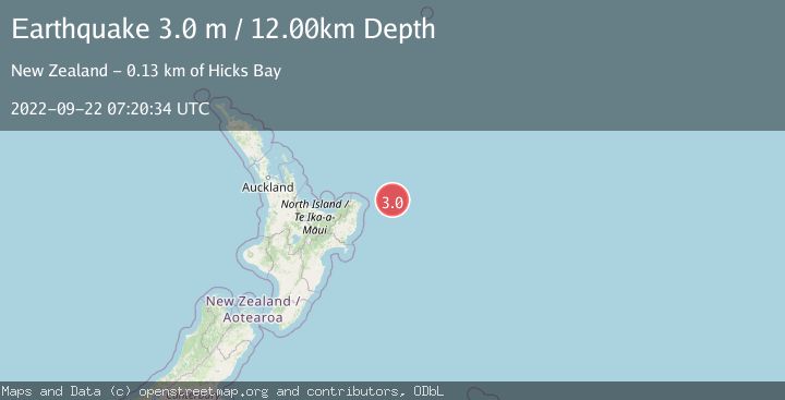 Map of OFF E. COAST OF N. ISLAND, N.Z.