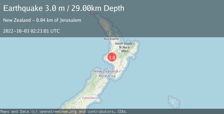 Map of NORTH ISLAND OF NEW ZEALAND