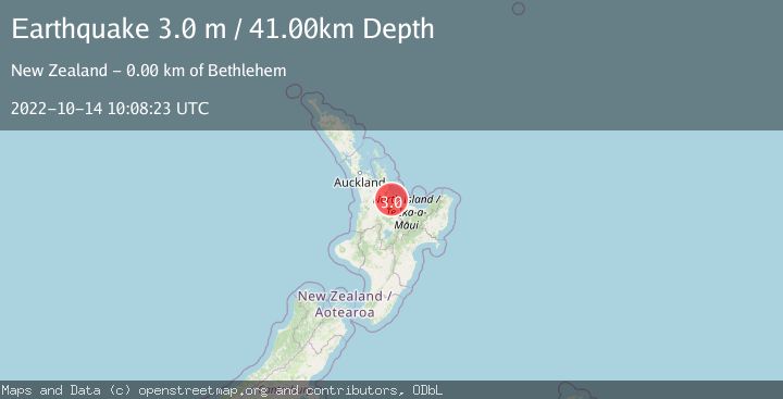 Map of NORTH ISLAND OF NEW ZEALAND
