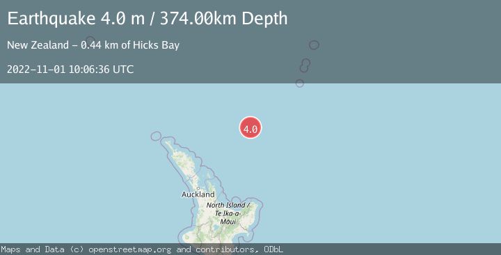 Map of SOUTH OF KERMADEC ISLANDS