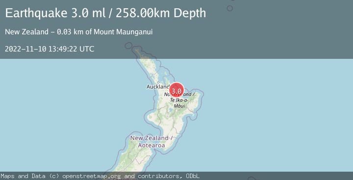 Map of NORTH ISLAND OF NEW ZEALAND