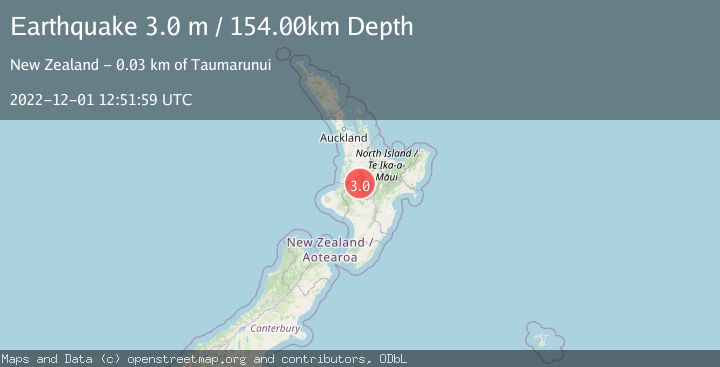 Map of NORTH ISLAND OF NEW ZEALAND