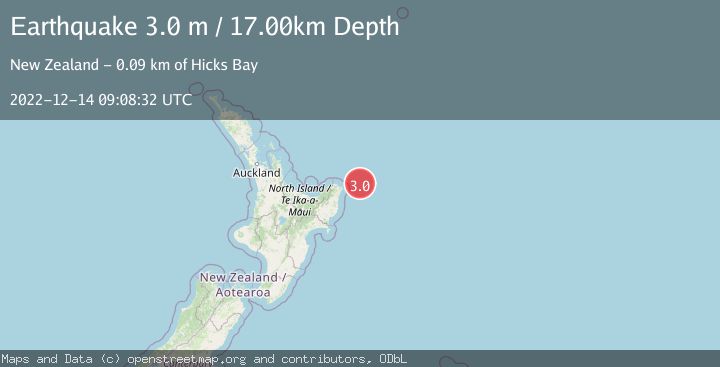 Map of OFF E. COAST OF N. ISLAND, N.Z.