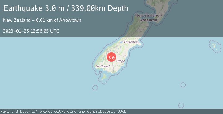 Map of SOUTH ISLAND OF NEW ZEALAND